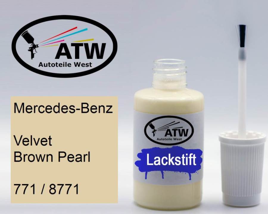 Mercedes-Benz, Velvet Brown Pearl, 771 / 8771: 20ml Lackstift, von ATW Autoteile West.